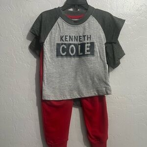 Kenneth Cole Gray and Red Toddler 3 Piece Set